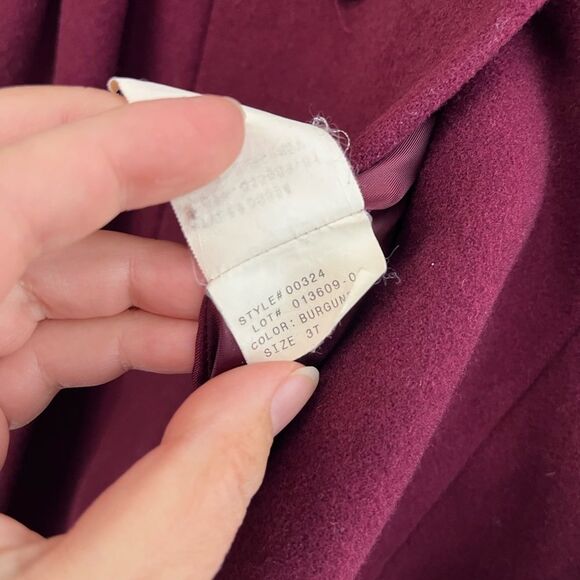 Rothschild Wool PEACOAT with Matching Hat Girls 3T Toddler - Picture 6 of 11